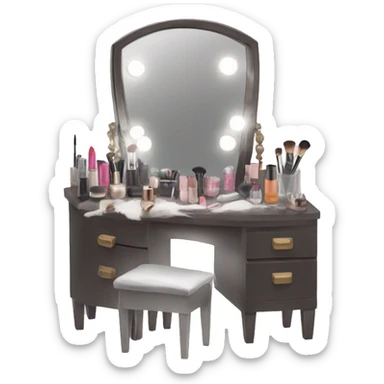 Makeup vanity  sticker