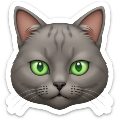 Cat looking annoyed sticker