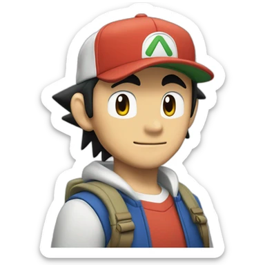 ash ketchum sticker