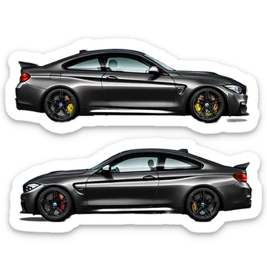 Bmw m4 full carbon  sticker