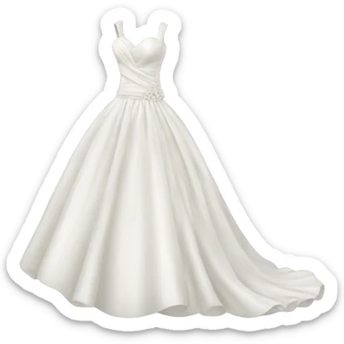 A wedding dress sticker