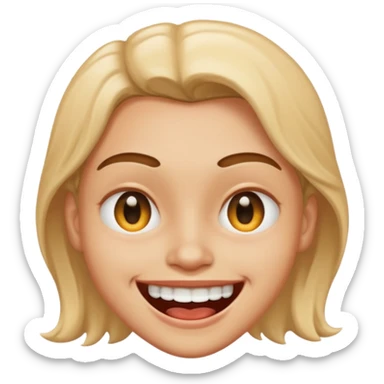 Ein freaky Lächeln verschwitzt sticker