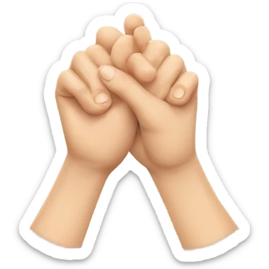 two russian hands "greeting each other" sticker