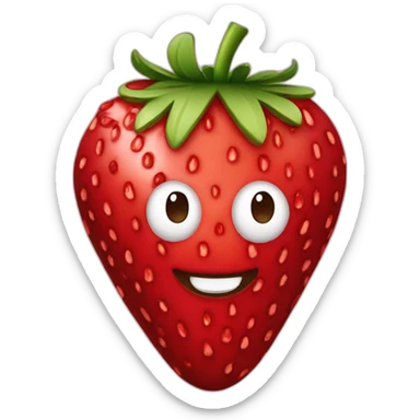 chocolate dipped strawberry sticker