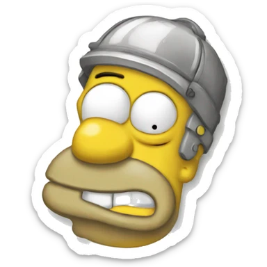 Homer Simpson et  sticker