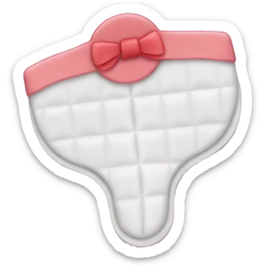 Feminine menstrual pad sticker