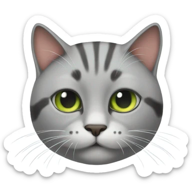 Cat with catnip  sticker