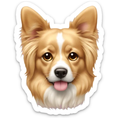 Chien golden avec nœud de papillon rose sticker