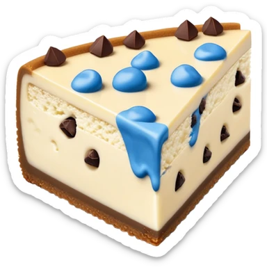 Cookie Monster cheesecake slice  sticker
