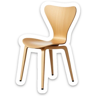 danish design chair fritz hansen series 7 sticker