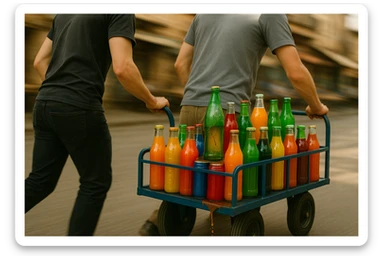 endi shu aravani bir balonchasi singan aka uka esa u ni yonida turganini yuzini ko'rsatmasdan tasvirla sticker