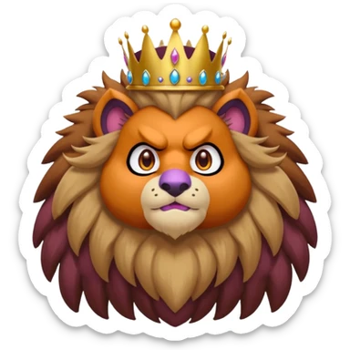 Big Brownish Divine Entei-Venonat-god sticker