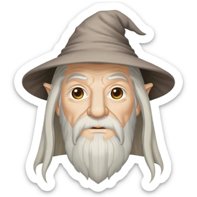 Gandalf the white sticker