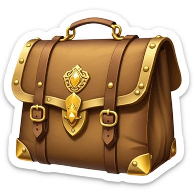 medieval dnd bag item icon sticker