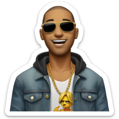 bad bunny reggaeton sticker