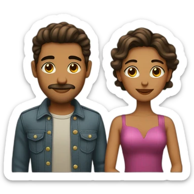 Enamorados hombre y mujer sticker