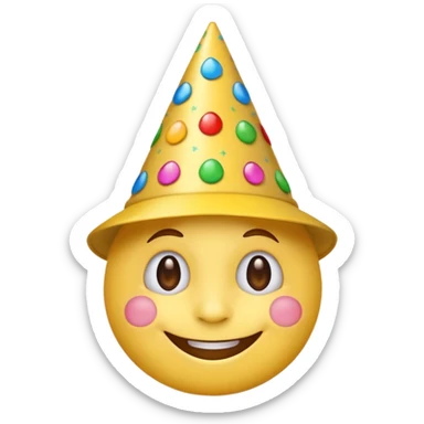 2026 happy new year yellow faced emoji sticker