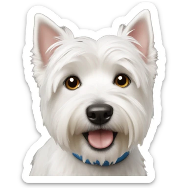 Westie dog sticker