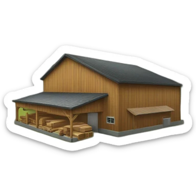 modern lumber factory sticker