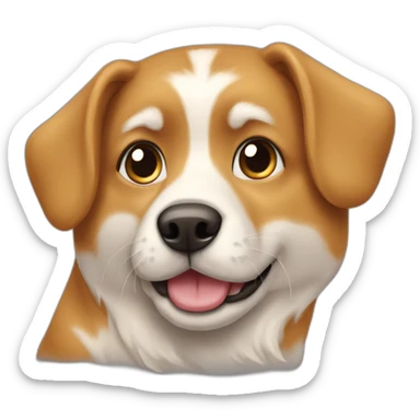 Une maison sur un chien est le chien sur un chat sticker