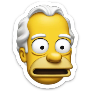 Metro-Goldwyn-Mayer logo with Homer simpson sticker