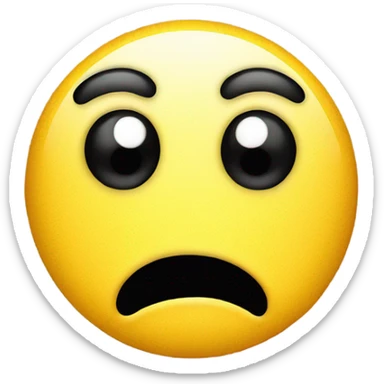 Nervous sweaty smiley face sticker