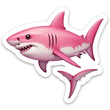 Shark with a sunburn  sticker