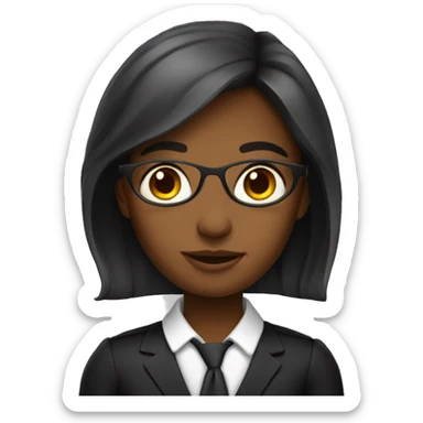 Polyglot lawyer girl  sticker