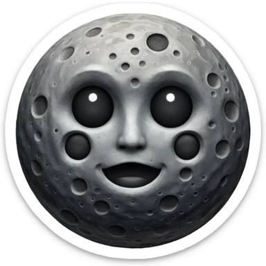 old black moon sticker