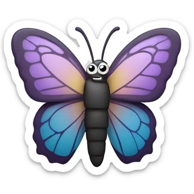 butterflie emoji with clenched fist  sticker