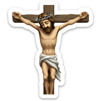 Jesus crucifixion sticker