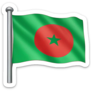 Western sahara flag sticker
