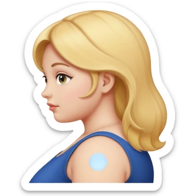 A girl with a big butt facing the back sticker