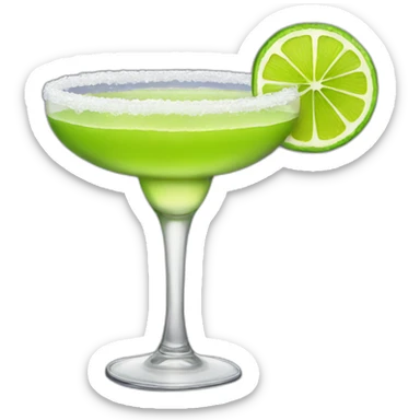 Margarita big glass sticker