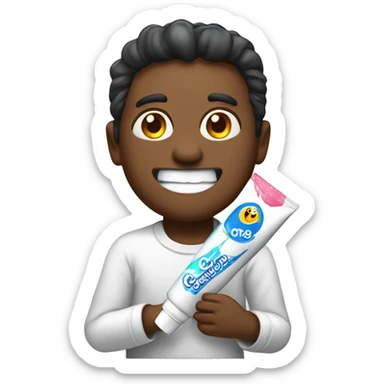 c o l g a t e toothpaste sticker