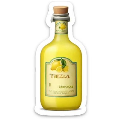 a single bottle of limoncello sticker