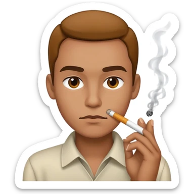 Gangsta with a cigarette  sticker