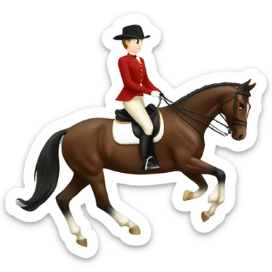 Equitation sticker