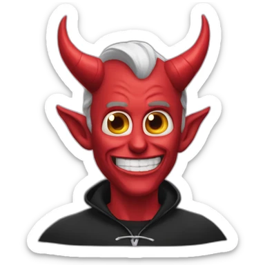john riccitielo as thr devil sticker