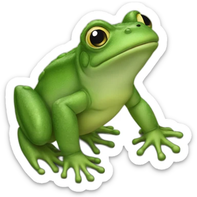pleo-frog" sticker
