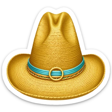 Sombrero Vueltiao con artos anillos sticker