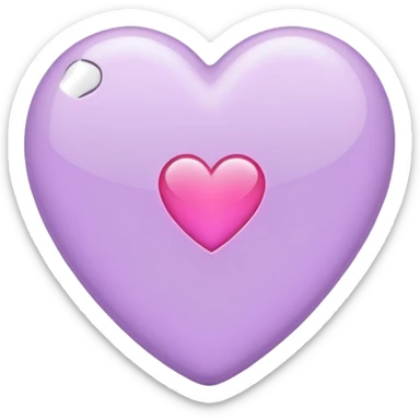 light purple iphone heart  sticker