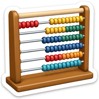 abacus design very different styles. sticker