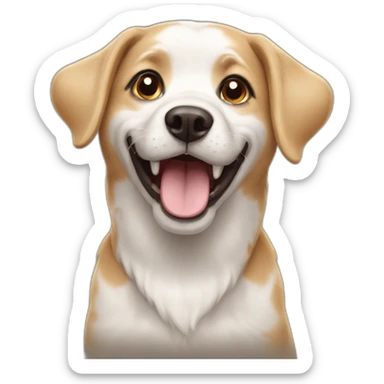 happy dog dog dog sticker