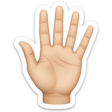 The Arabic hand gesture of “Khod” sticker
