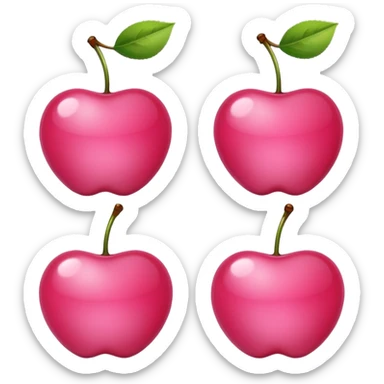Pink cherries sticker