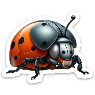 méchante coccinelle  sticker