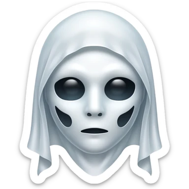 ghost  mask sticker