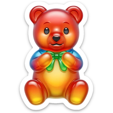 Gummy bear (multicolor) sticker