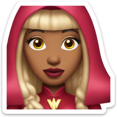 Nicki minaj in a scarlet witch outfit sticker